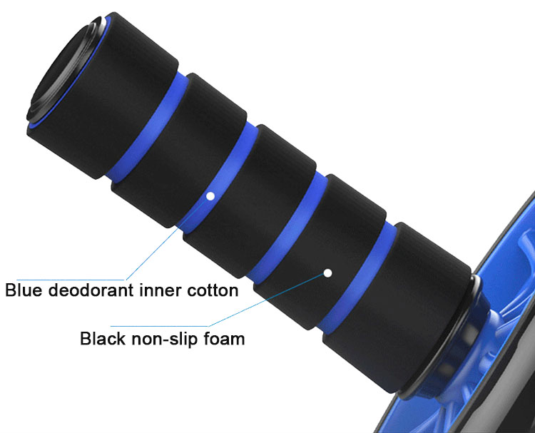 Μπλε αποσμητικό εσωτερικό βαμβακερό Μαύρο αντιολισθητικό αφρό